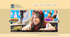 Desktop Screenshot of haroldsimmonsfoundation.org
